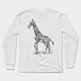 Giraffe Print Long Sleeve T-Shirt